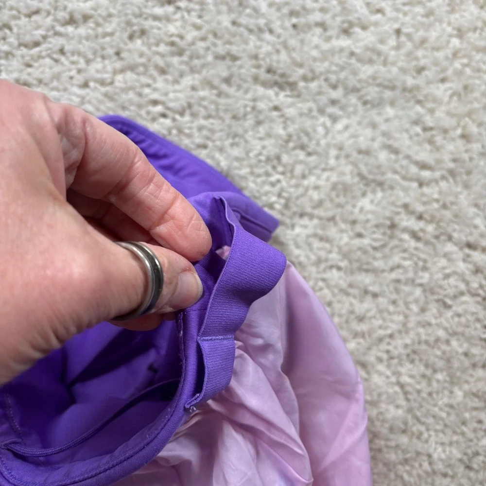 Nike Trail Running Shorts Womens Small Purple Pink Tie Dye Marble Athletic 3in - Picture 13 of 13